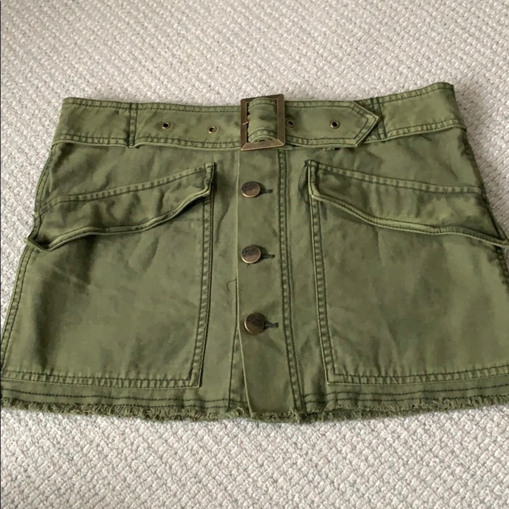Free People Army Green skirt